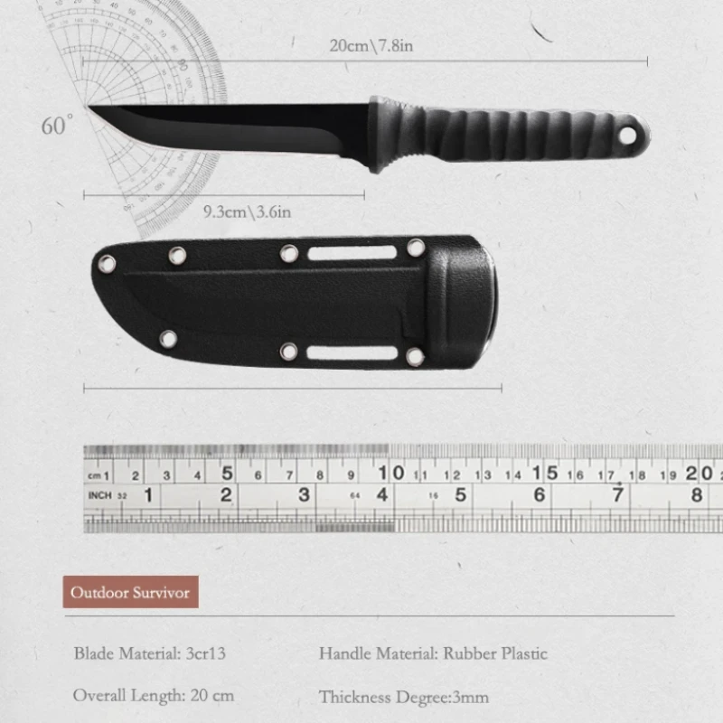 2024 New Outdoor knife self-defense knife outdoor survival Swiss  knife  hardness one steel  portable mountaineering