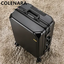 COLENARA PC Luggage 28 Inch Large Capacity Aluminum Frame Trolley Case Men's 20 