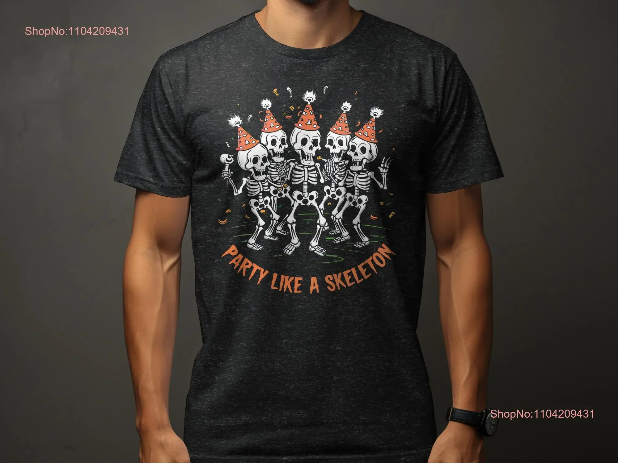 

Футболка «Вечеринка как скелет» на Хэллоуин, забавная танцевальная жуткая винтажная стираная мужская повседневная мягкая дизайнерская одежда унисекс, уличная одежда