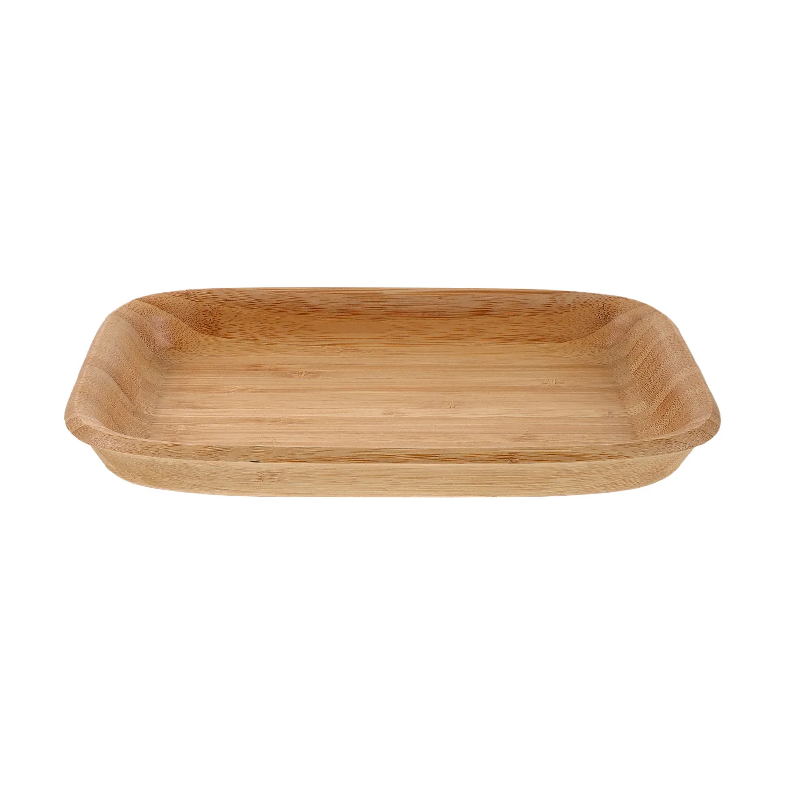

Bamboo Rectangular Serving Tray Rustic Design for Fruits Desserts Snacks Appetizers Portable Lightweight Easy to Clean