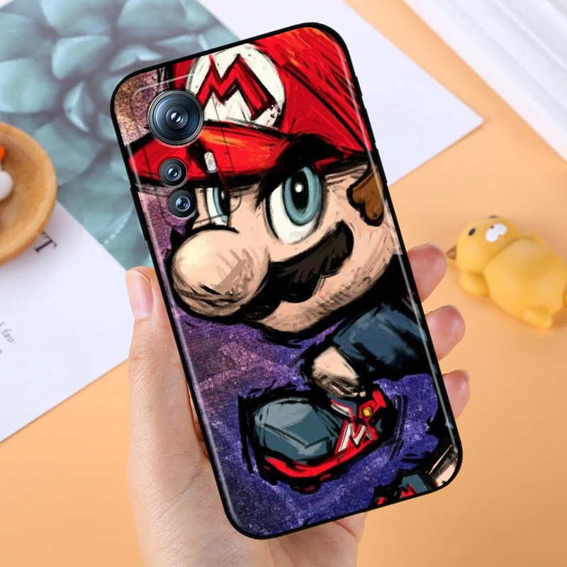 Cute Supers M-Marios Cartoon For Xiaomi Mi 14 13T 13 12T 12 11T 11i 11 10T 10 Pro Lite Ultra 5G Black Cover Phone Case