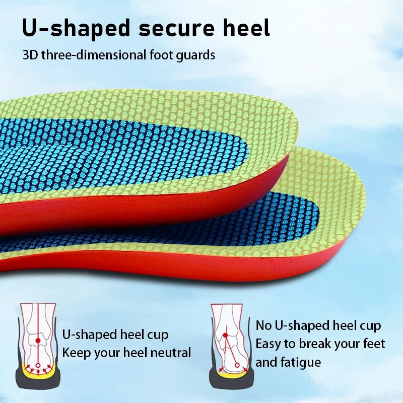 Sport Orthopedic Insole Running High Jump Shoe Insole Arch Support Plantar Fasciitis Men Women Shock Absorbing Non Slip Shoe Pad image 5
