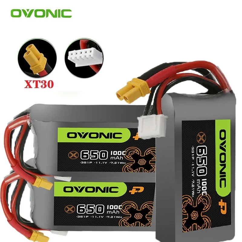 NEW 11.1V Lipo Battery 650mAh 100C XT30 Plug For RC Helicopter Quadcopter FPV Racing Drone Parts 3S BATTERY WIth XT30