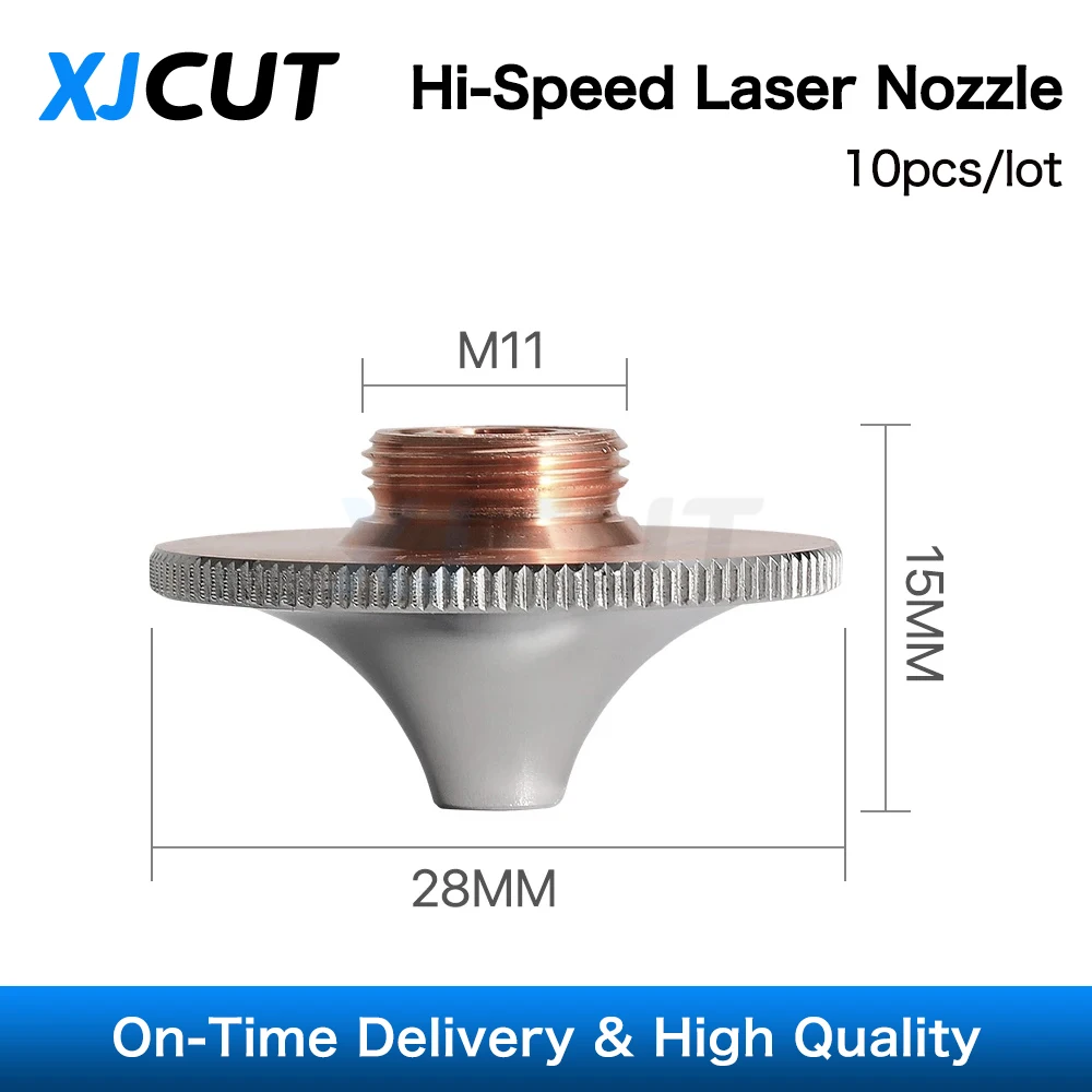 Imagem -03 - Bocal de Corte de Alta Velocidade Xjcut Camada Cromada Dupla Versão Aprimorada tipo f Cabeça Laser para Precitec Wsx D28 M11