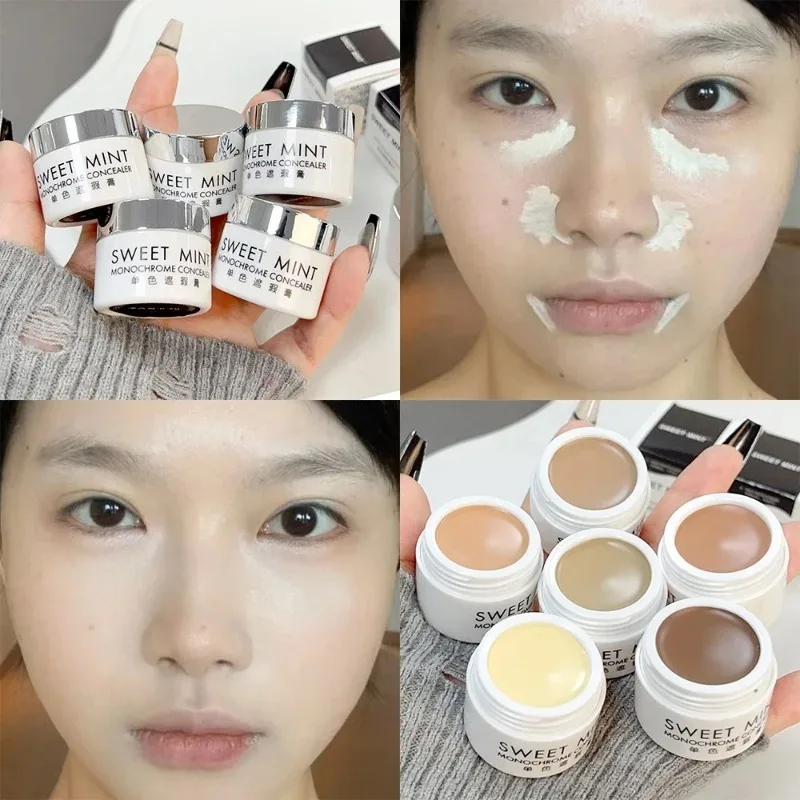 Monochrome Concealer Palette Makeup Matte Lasting Brighten Face Foundation Cream Multifunction Corrector Korea Makeup Cosmetics