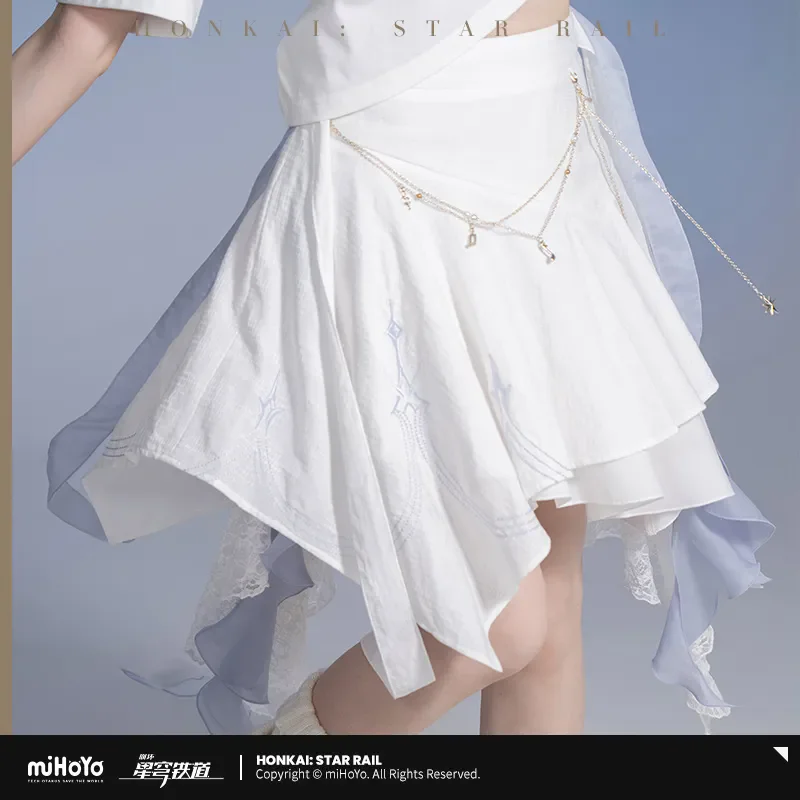 

[Genuine] miHoYo Robin Skirt Honkai Star Rail Robin Theme Series Skirt Anime Costume Tail Skirt Ladies' Dress Cosplay Xmas Gifts