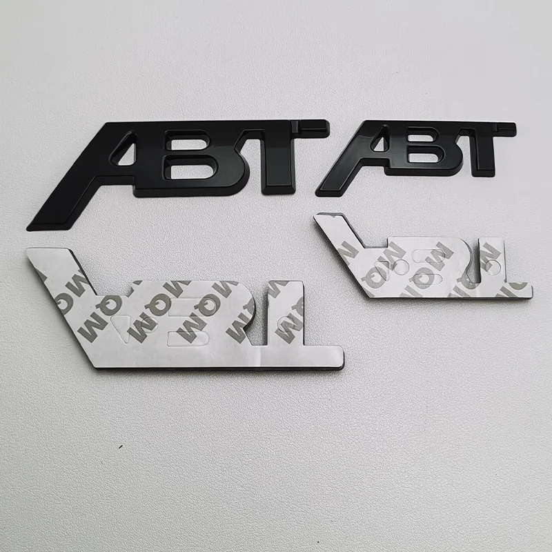 3D Metal Car Fender Trunk Body Tailgate Emblem Badge ABT Logo Decal Sticker
