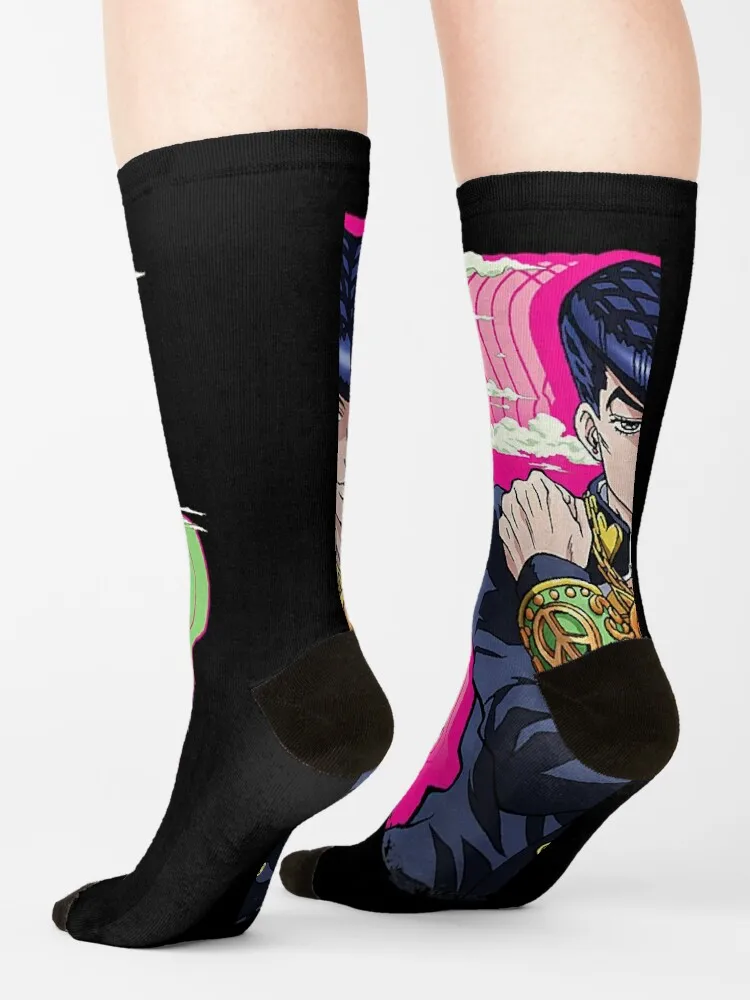 JoJo's Bizarres Adventures Josukes Clouds Funny Socks funny man socks hiking