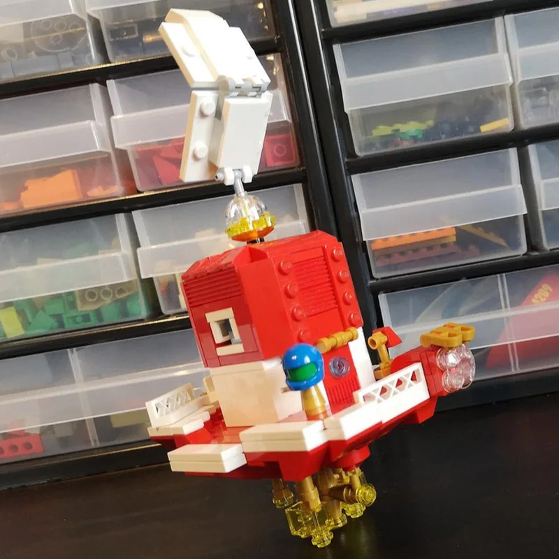 

279 шт. MOC Superes Marioss Odysseyes Odyssey Ship, набор строительных блоков, модель из микромасштаба для детей, подарок на день рождения