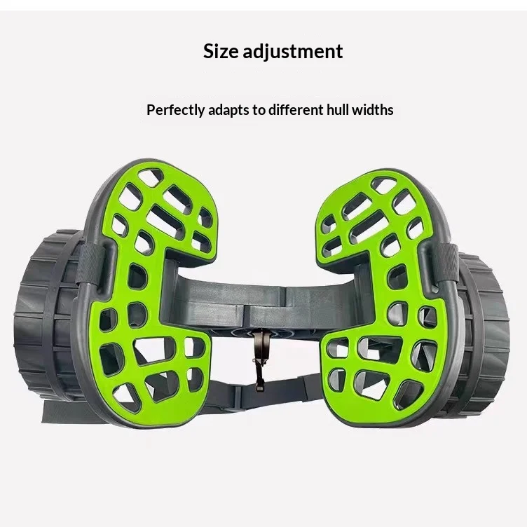 Kayak Trailer Detachable Beach Wheel 2-Wheel Canoe Boat Carrier Cart Plastic Single Beach Board for Kayak Cart Trolley