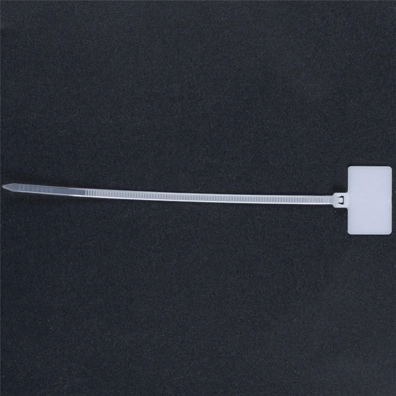 

AB33-200Pcs Nylon Cable Tie Label Self-Locking Network Zipper Trim Wrap Ring Line Label