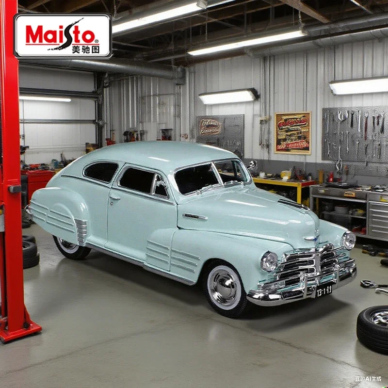 

1:24 Fleetline Aerosedan 1948, легкосплавный автомобиль, литье под давлением, игрушечные транспортные средства, модель автомобиля, миниатюрная масштабная модель автомобиля для детей