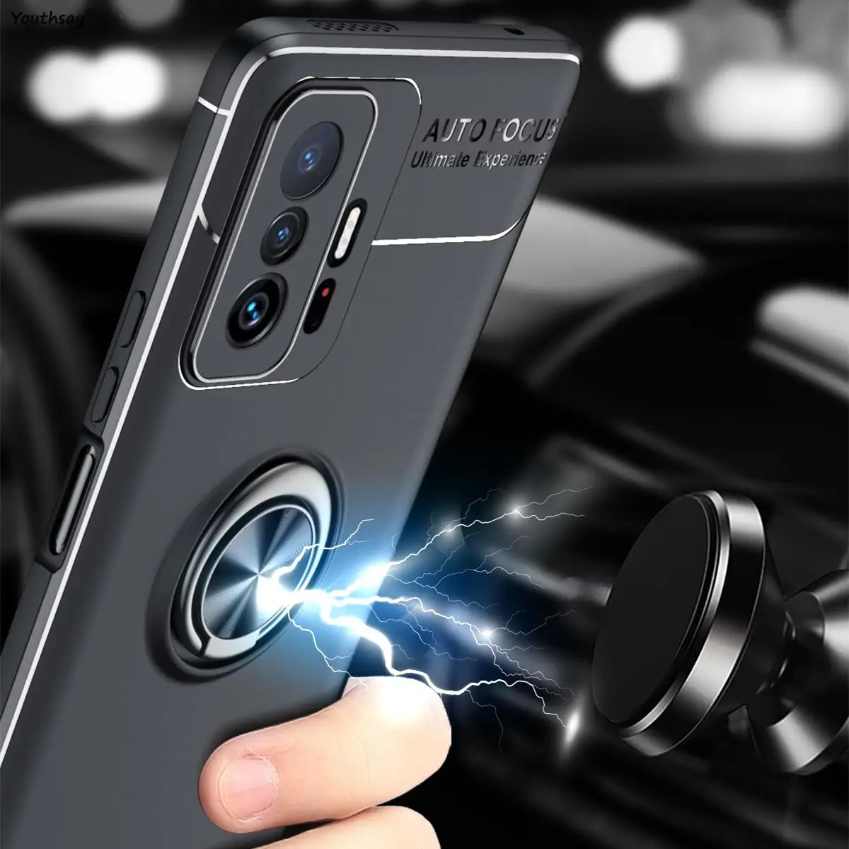 

For Xiaomi 11T Case for Xiaomi 11T 12T Pro Cover Funda Megnet Stand Holder Phone Bumper For Xiaomi 11T