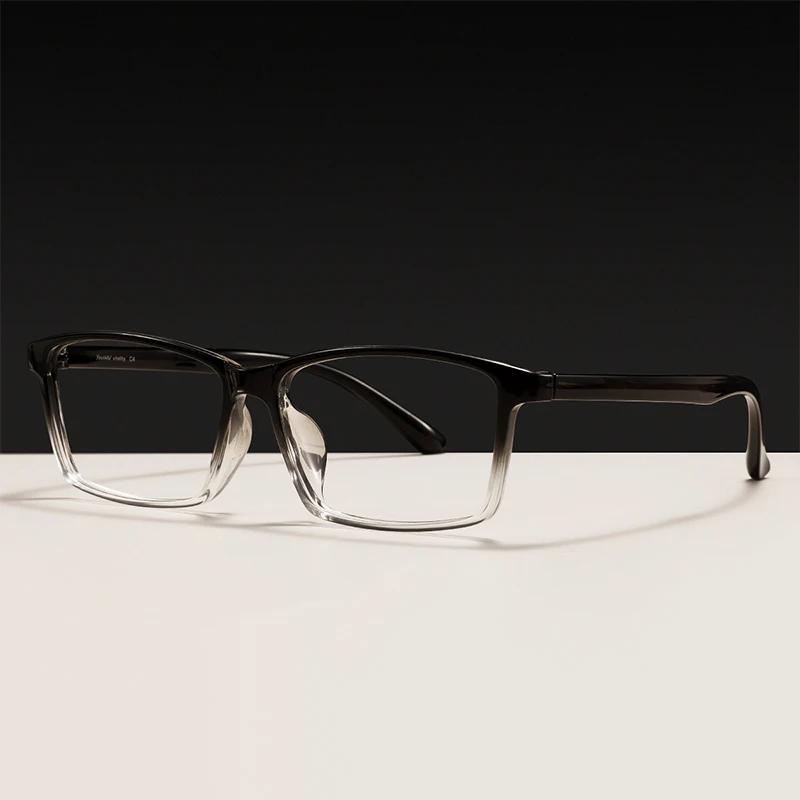 Plastic Large Classical Men and Women Rectangle Glasses Frames Transparent Big Light Spectacle For Optical Prescription Lenses