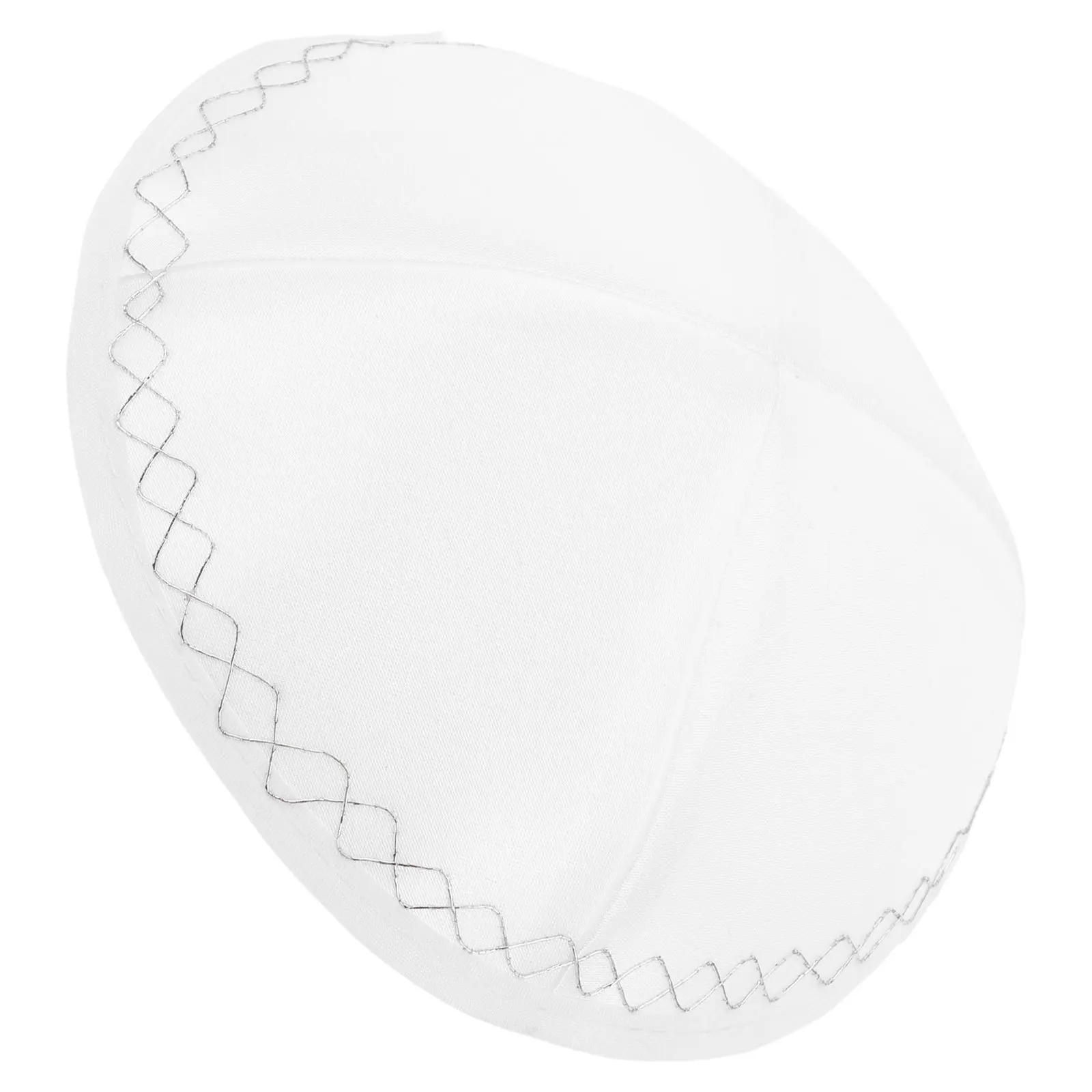 يهوديكا الأبيض كيباه الصلاة شقة يامولكي قبعة الجمجمة الدينية ميتزفه الزفاف شابات قبعة المراهقين الرجال قبعة يهودية #3