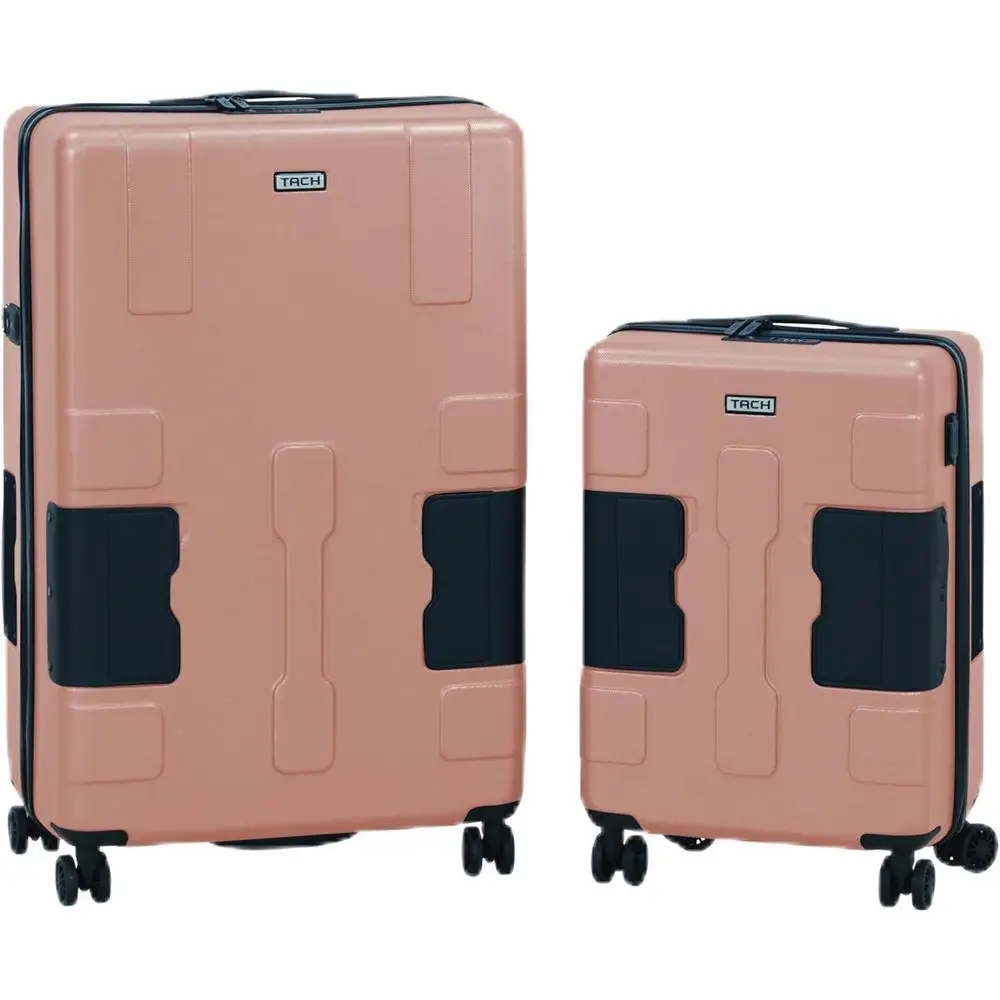 

Two-Piece Hard Shell Luggage Set - 20 & 28 Large and Carry-On Suitcases in Pink