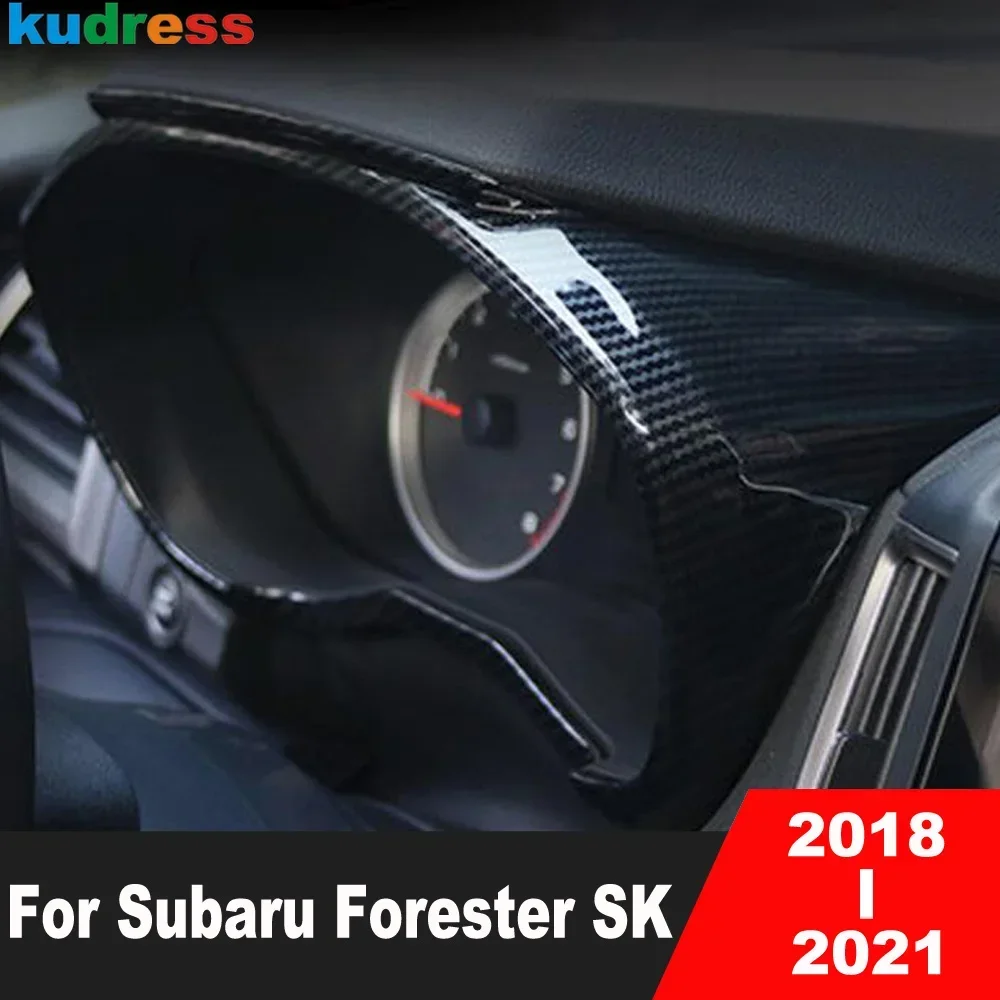 

Накладка на рамку приборной панели автомобиля для Subaru Forester SK 2018 2019 2020 2021, аксессуары для интерьера из углеродного волокна