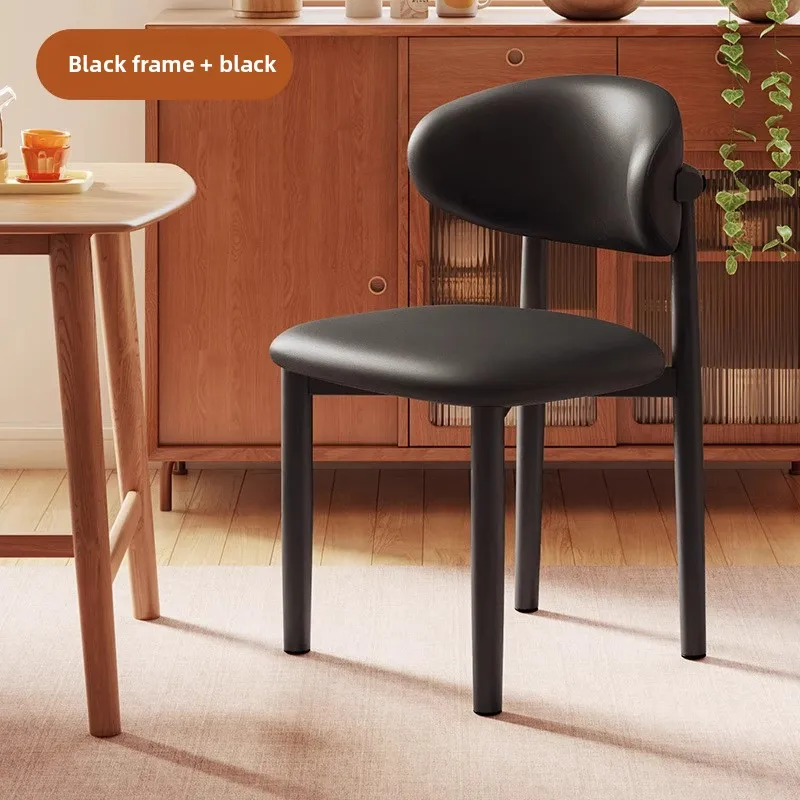 

Минималистичный обеденный стул для дома, стул со спинкой, обеденный стул из кованого железа, стул для отдыха