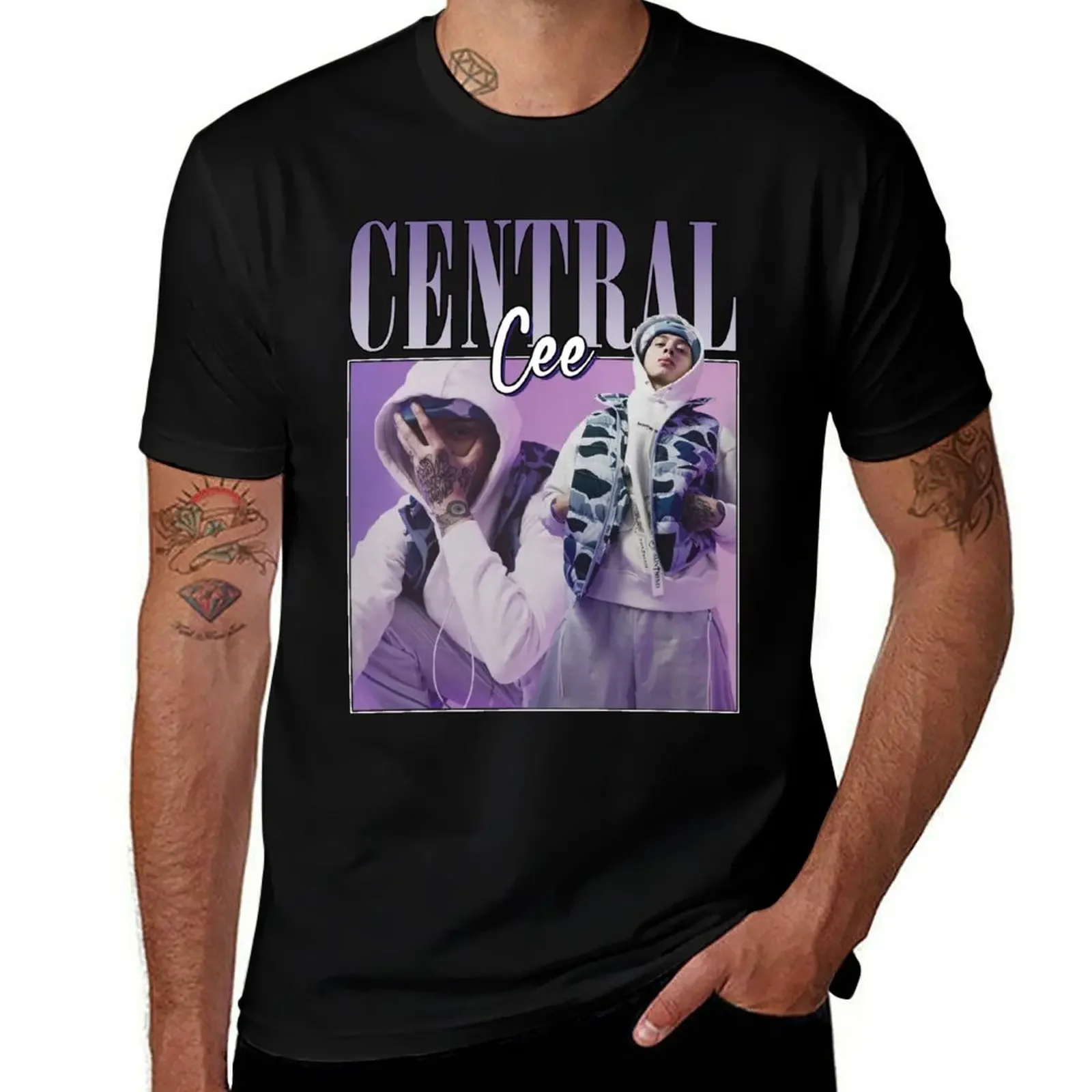 Central Cee vintage retro T-Shirt affliction shirts vintage anime shirt t shirts for men cotton