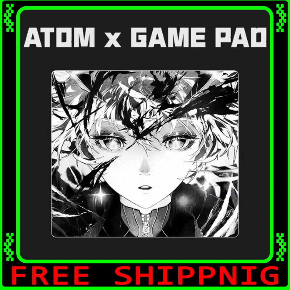 ATOM Resin Gaming Mousepad FPS Control and Speed Mouse Pad Skidproof Waterproof For CSGO APEX Valorant Pc Accessories Gifts