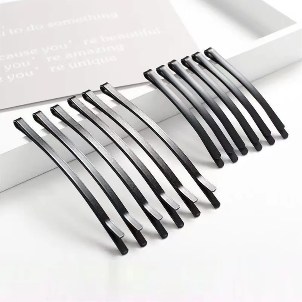 10pcs Black Bobby Pin Barrette Hair Clip Hairpin Setting Blank Base Hairstyle Tool for Women Girl DIY Jewelry Making Accessories