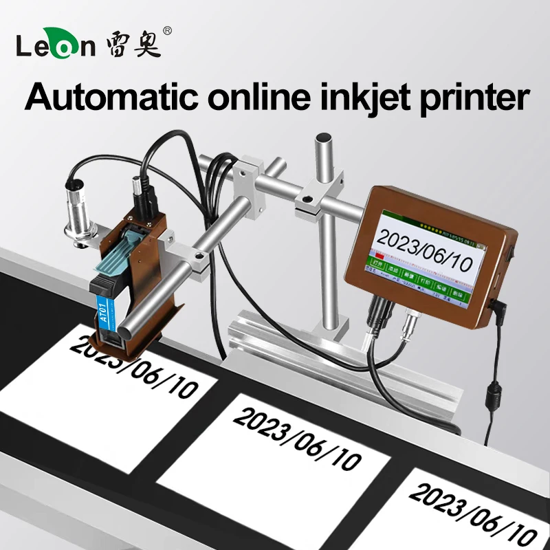 Online Inkjet Printer Assembly Line Production Date Batch Number QR Code  Small Automatic Packaging And Coding Machine