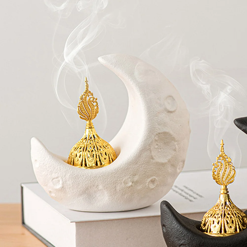 

Traditional Moon Holder Incense Middle Eastern Decor Charcoal Burner Censer Stand Home Decoration