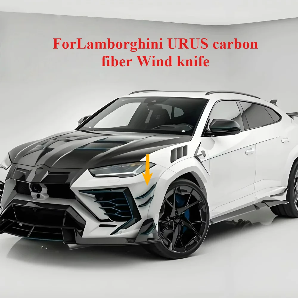 

Zero Defect Suitable ForLamborghini URUS Dry Carbon Fiber Car Front Bumper Windblade