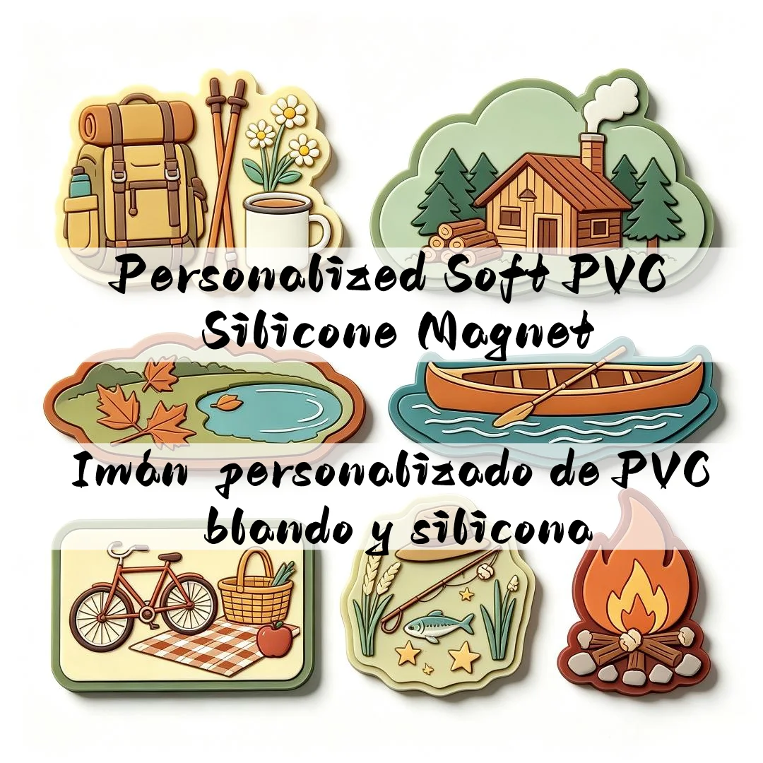 Custom Soft Rubber Refrigerator Magnet Irregular Shape Creative PVC Soft Adhesive Magnetic Paste Magnet Fridge Flexible Magnet