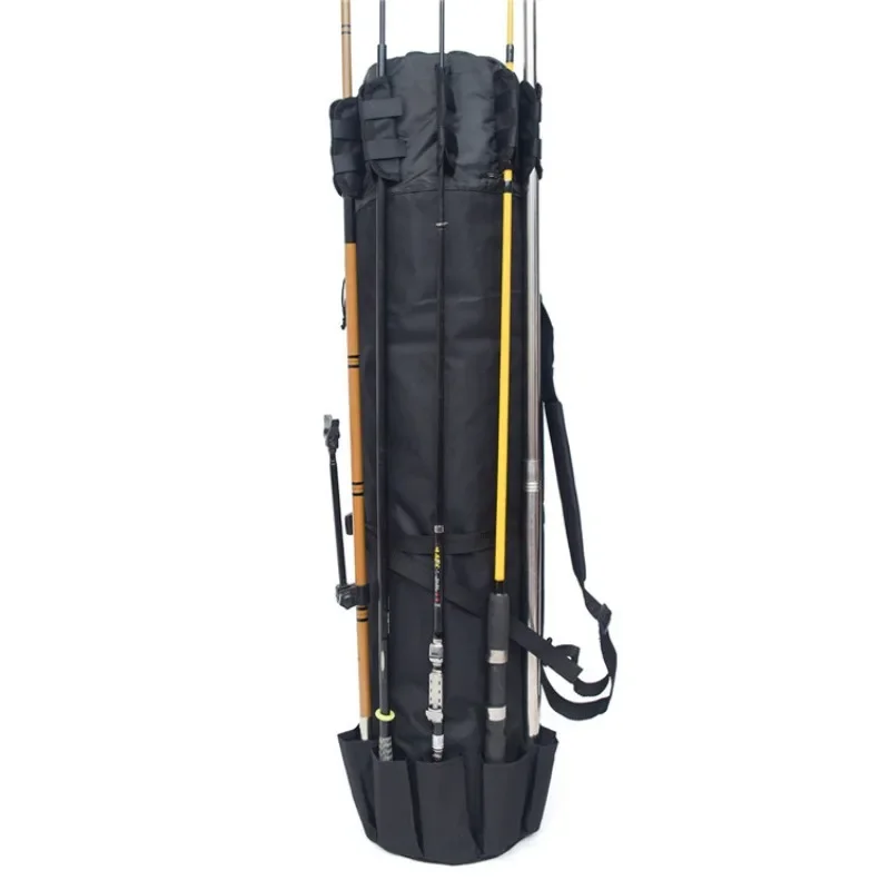 Portable Fishing Rod Bag Waterproof Traveling Fishing Tackle Storage Bag Pole Carrier Case Folding Fishing Rod Bag