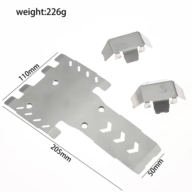 YK4061 Metal Armor Chassis for RC Cars - Heavy-Duty Anti-Collision Upgrade | Protective Plate Set
