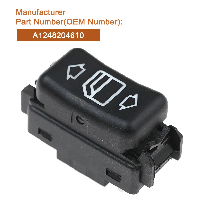 New Power window single switch Car Accessories Hight Quality 5pins A1248204510 A1248204610 For Mercedes Benz  W124 1982-1993