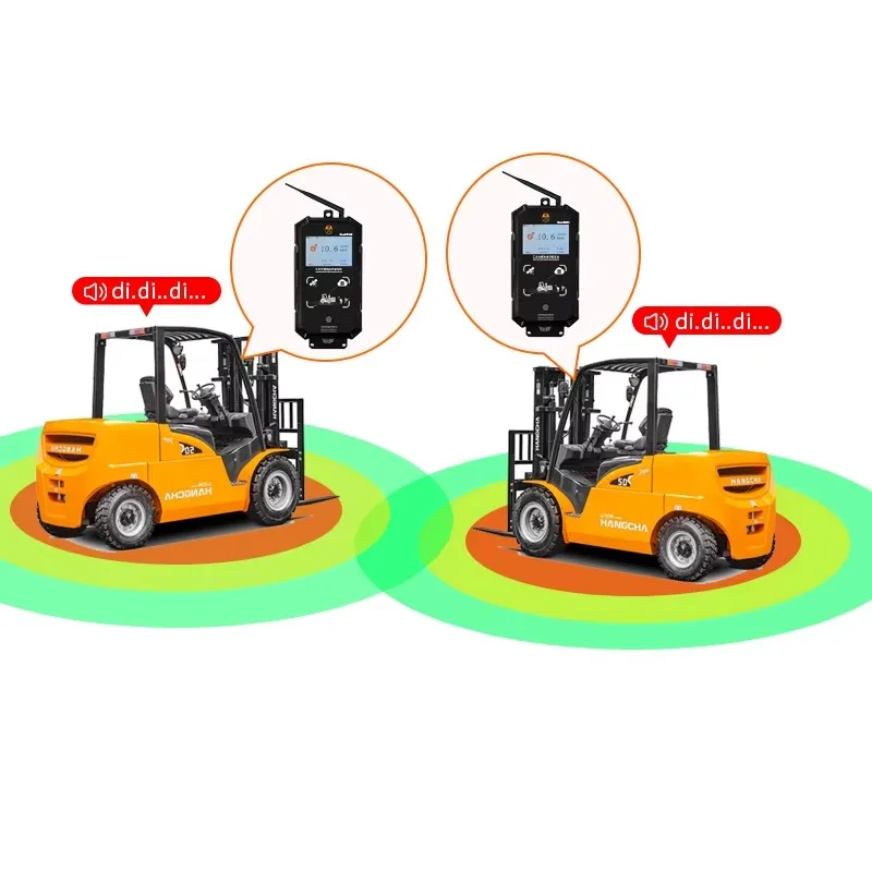 Forklift safety anti-collision system UWB indoor positioning tracking system, IP65 waterproof, 10 cm accuracy, suitable for ware