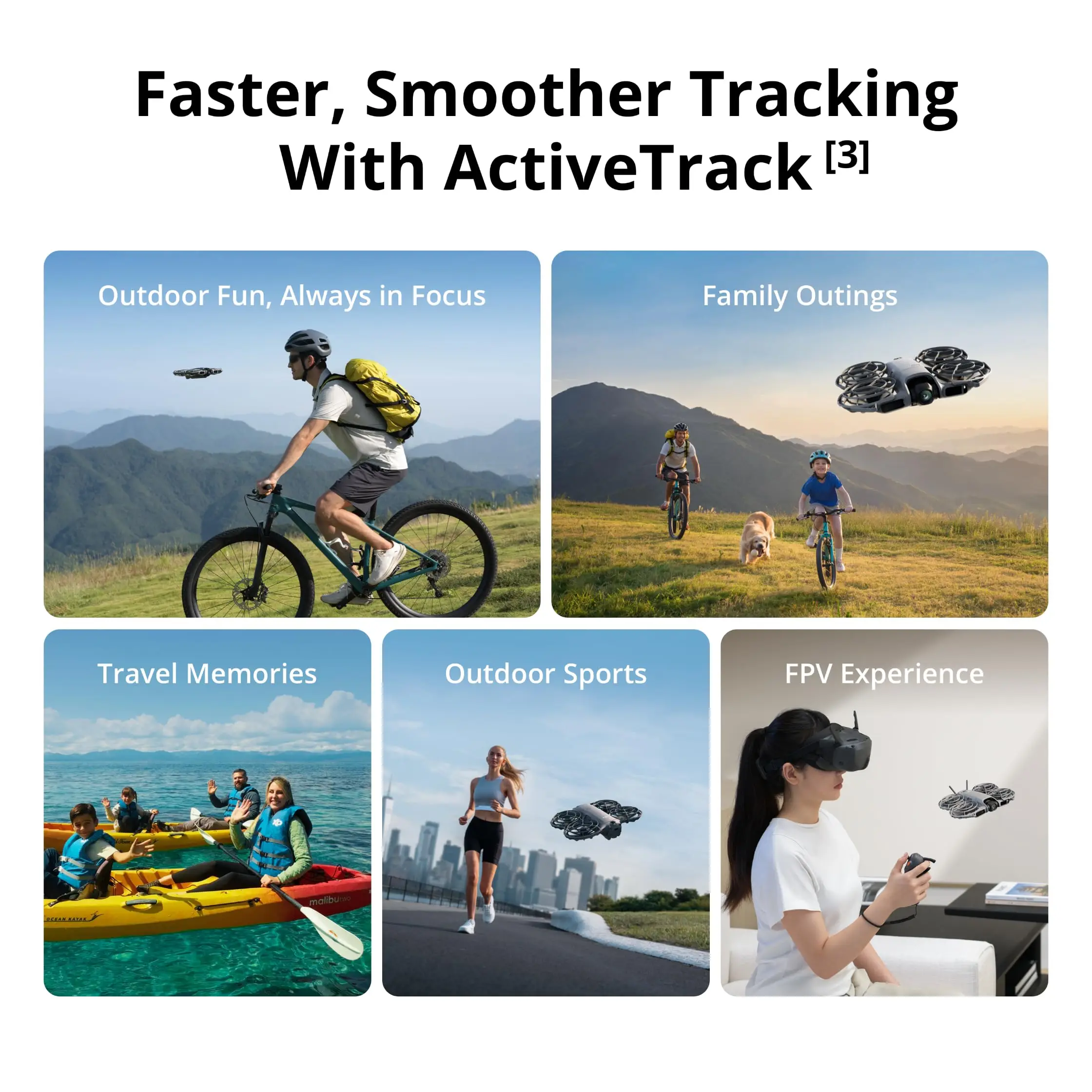 DJI NEO 2 Drones 4K With Camera Palm Takeoff & Landing Gesture Control Smooth Reliable Tracking Lightweight Foldable Mini Neo 2 DJI Drone All-Around Safety & Flexible Flight view 5