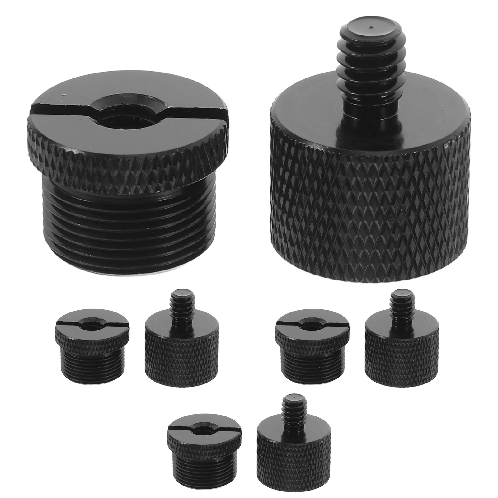 

8pcs Universal Microphone Clamp Mount Adapter For Boom Arm Desk Stand Camera Tripod Stable Recording Broadcasting Live Streaming