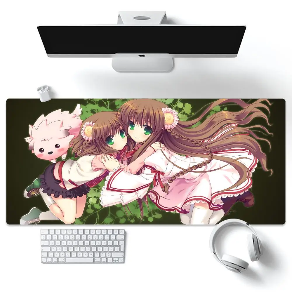 Cute R-Rewrite Mouse Pad Tapetes de Mesa Teclado, Borracha Kawai, Tapete de Mesa Antiderrapante, XXL90x40cm