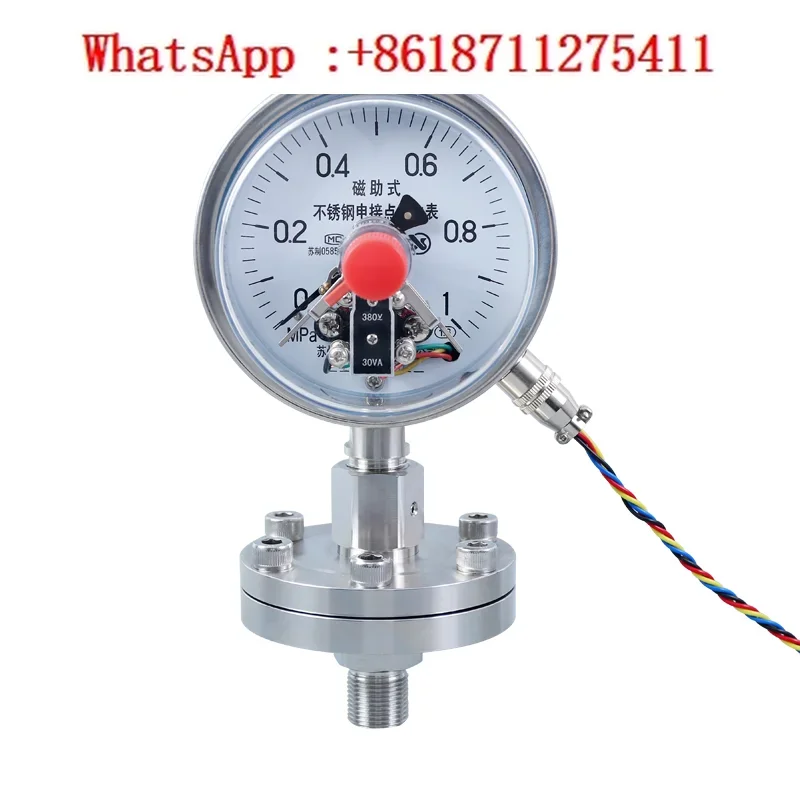 

YTPXC-100BF Stainless Steel Diaphragm Contact Pressure Gauge Diaphragm Stainless Steel Contact Pressure Gauge