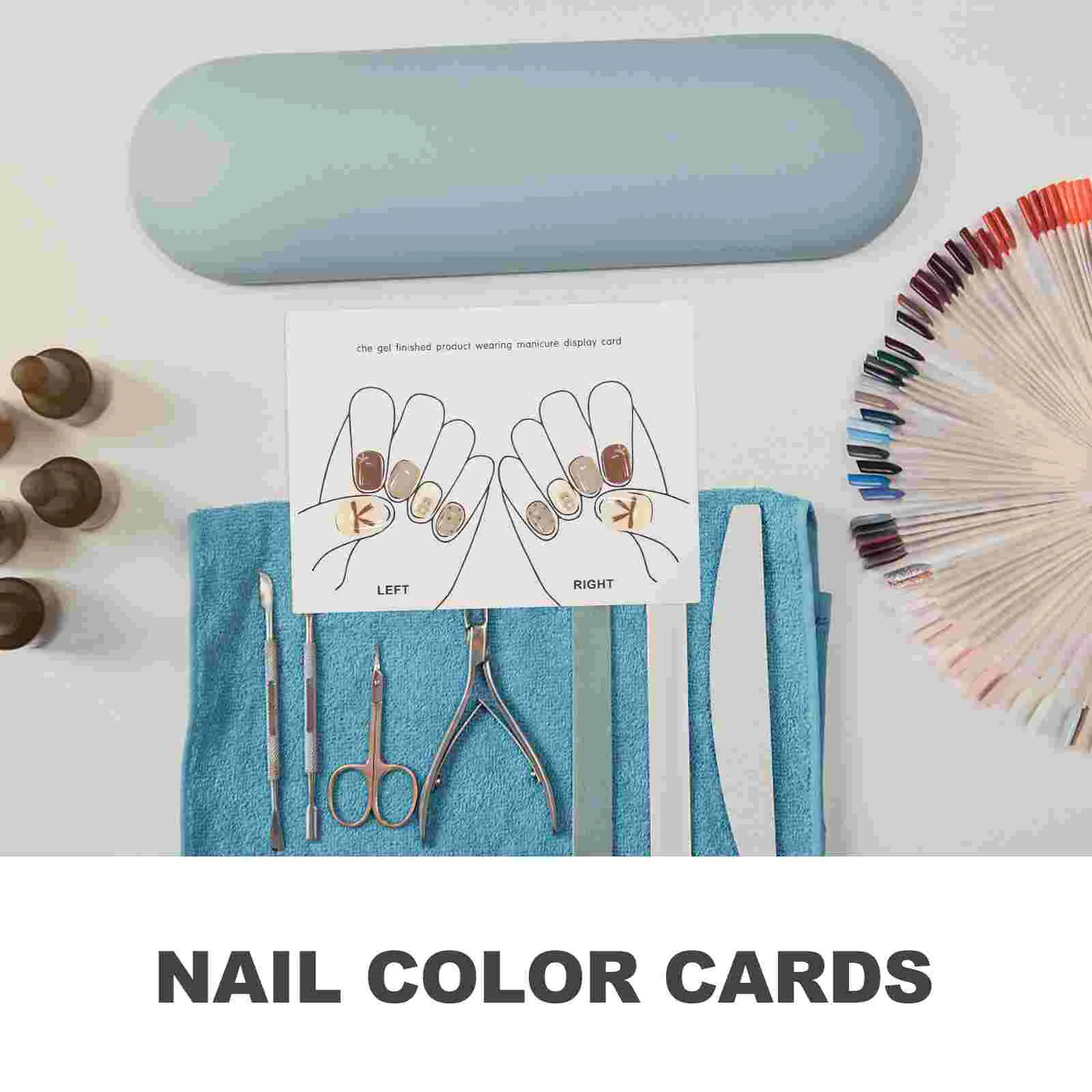 Nail Display Holder Paper Small Business Cards Manicure Showing Board Salon Supply Shelf