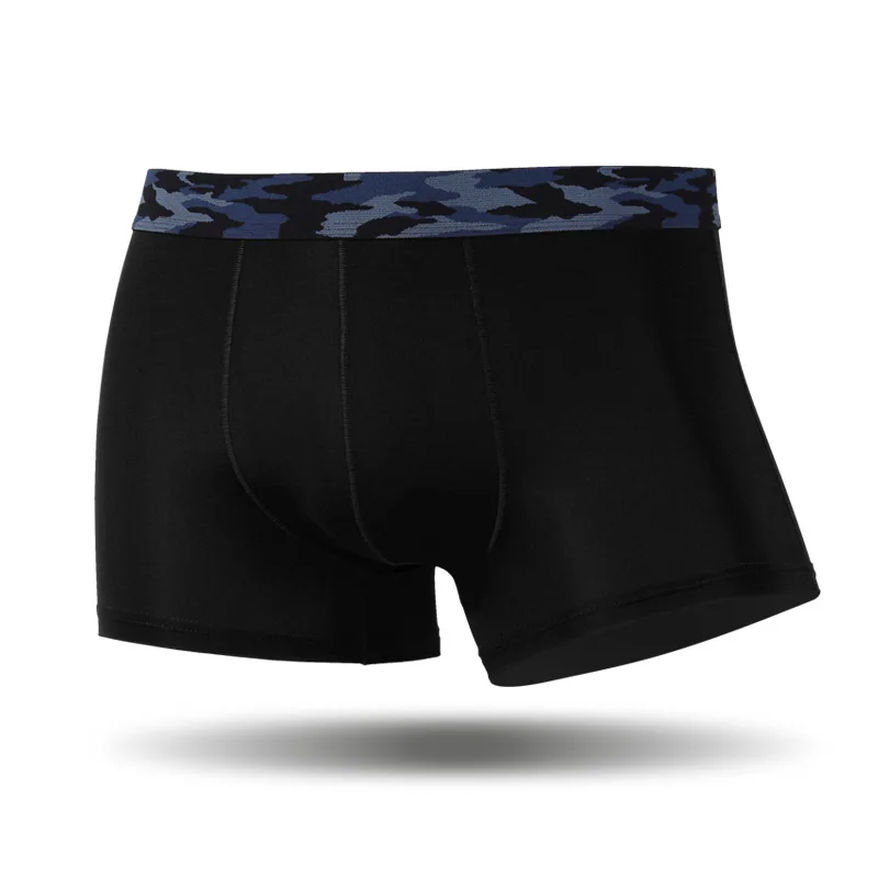 Men's Underwear, Men's Boxer Briefs, Trendy Brand, Ice Silk, Ultra-Thin, Breathable, Stylish, Sexy, Trendy, Youth Boxer Shorts