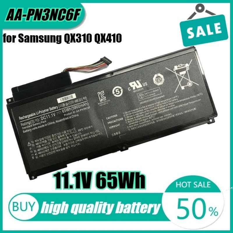 

11.1V 65Wh AA-PN3NC6F Laptop Battery for Samsung QX310 QX410 QX510 SF310 SF410 SF510