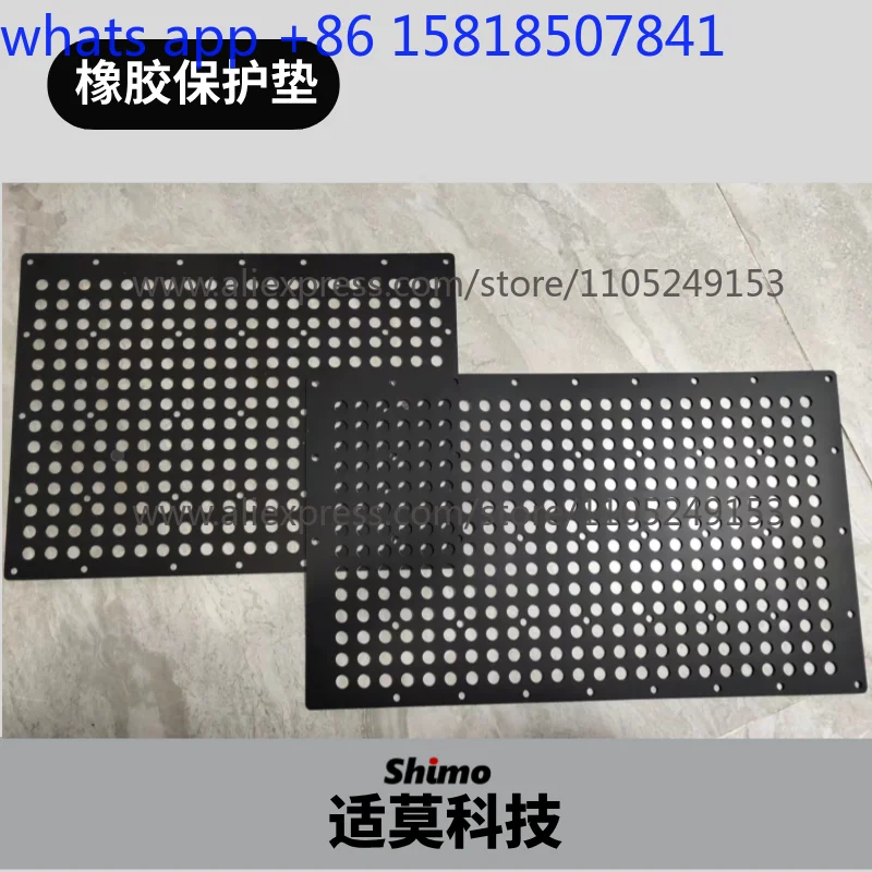 Porous vacuum suction cup spool rubber protective pad