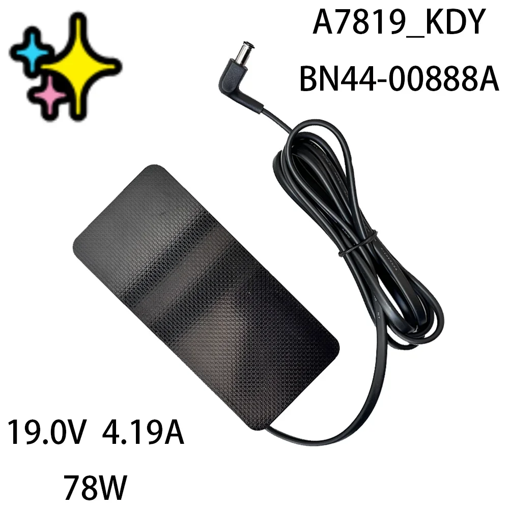 

For Samsung AC/DC Adapter Power Charger 19.0V 4.19A 78W A7819_KDY BN44-00888A LC27FG70FQEXXY LC27FG73FQN LC27FG70FQE