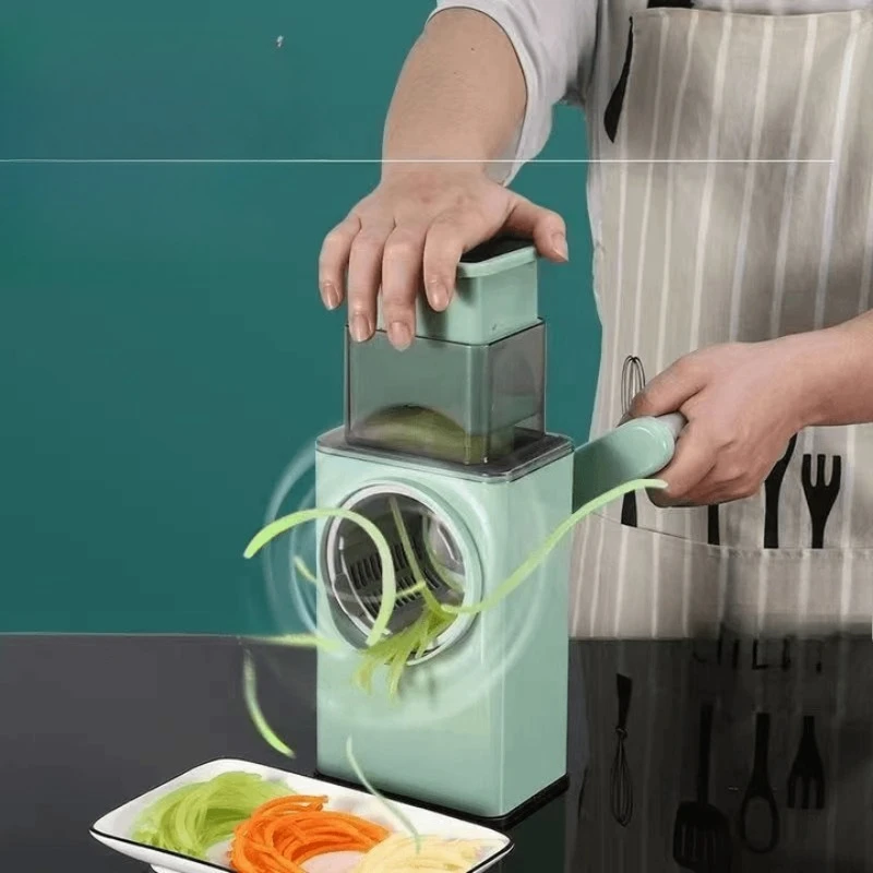 

Vegetable Cutting Artifact Roller Multifunctional Household Potato Cutting Vegetable Slicing Soaking Shredding Powder