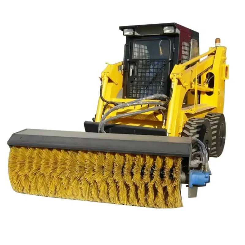 Direct Manufacturer Sells Reinforced Frame Mechanical Drive Vehicle Mounted Snow Broom System For Winter Clearing