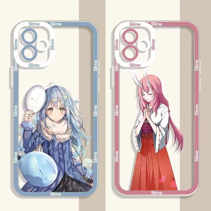 Demon Slime Rimuru Tempest Transparent Case For iPhone 16 Pro Max 15 14 Pro Max 13 12 11 XS X XR 8 7 SE 2020 Soft Silicone Cover