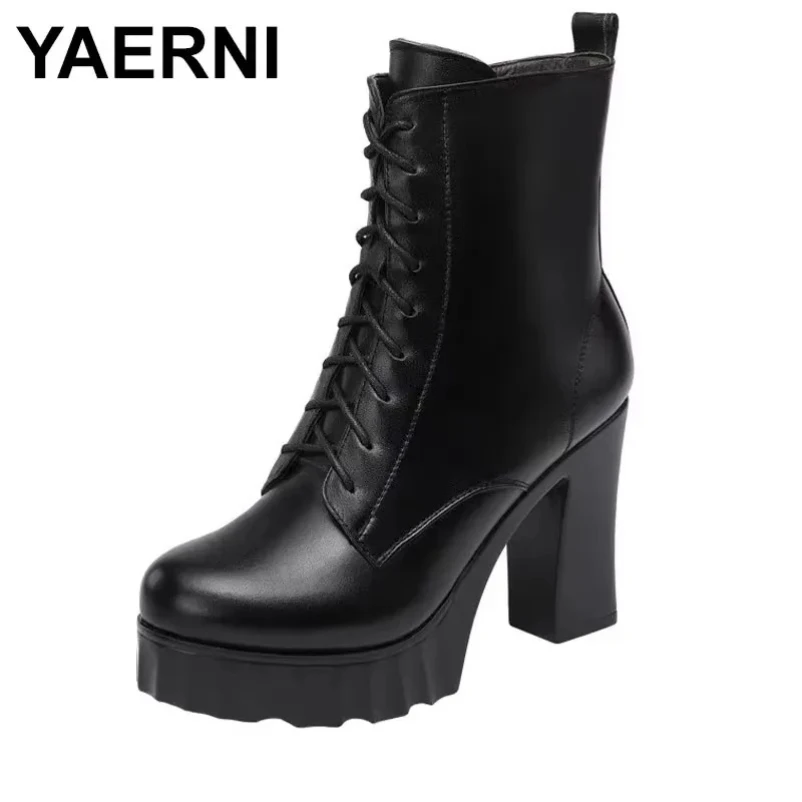 

Осень-зима 2024, модная теплая хлопковая обувь на высоком каблуке с меховой платформой, ботинки на толстой подошве, офисная модель, зимние ботильоны