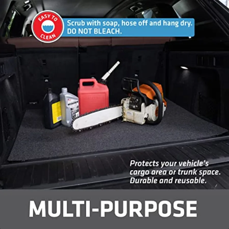 حصيرة صيانة ممتازة لانسكاب الزيت، حصيرة أرضية جراج 60 بوصة × 72 بوصة، مقاومة للماء، تحتوي على سائل تحمي سطح المرآب أو د #6