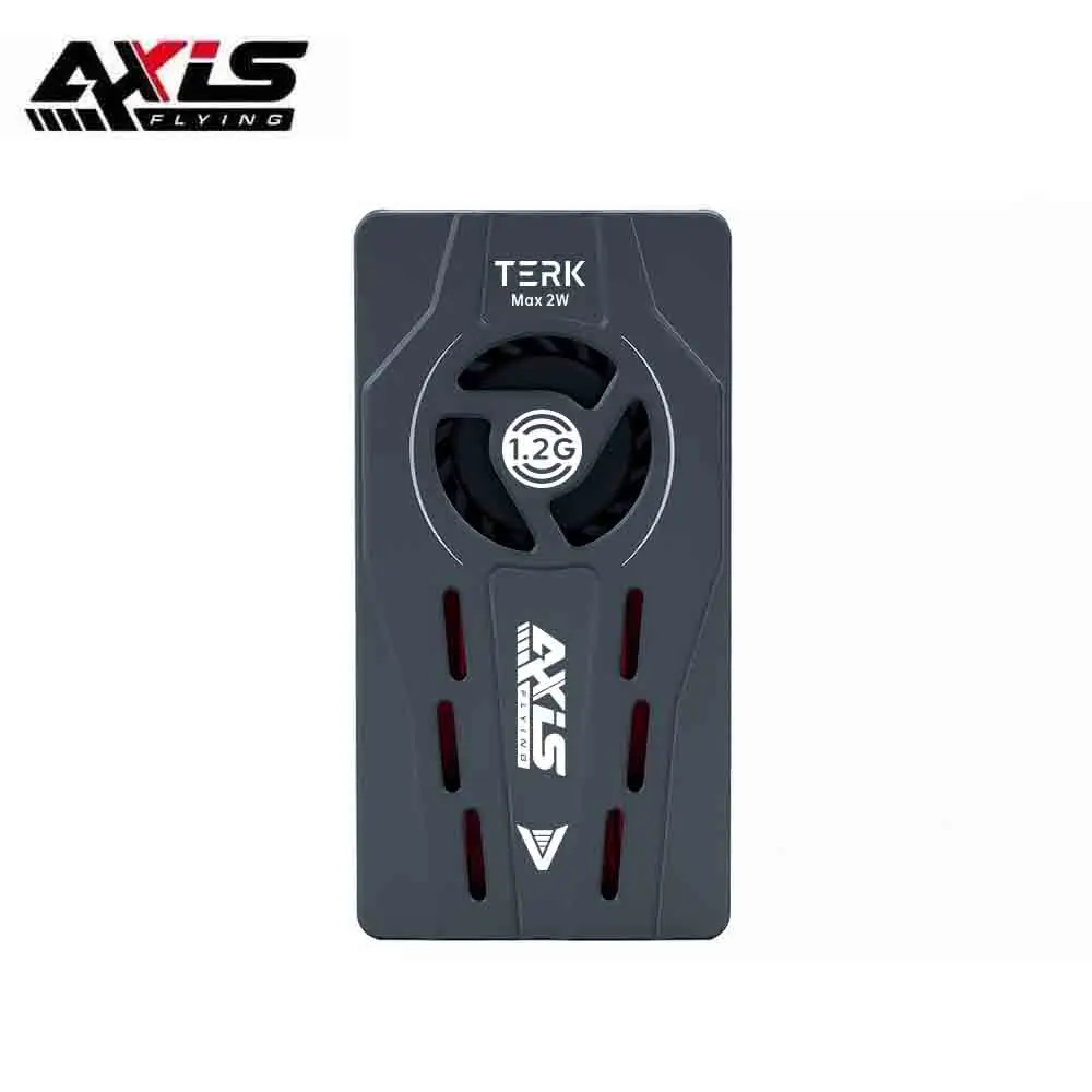 

Axisflying TERK Max 1.2G 2W VTX Fan CNC Heat Sink Dual Function-Buttons Built in MIC Silent for Long Range RC FPV Drone