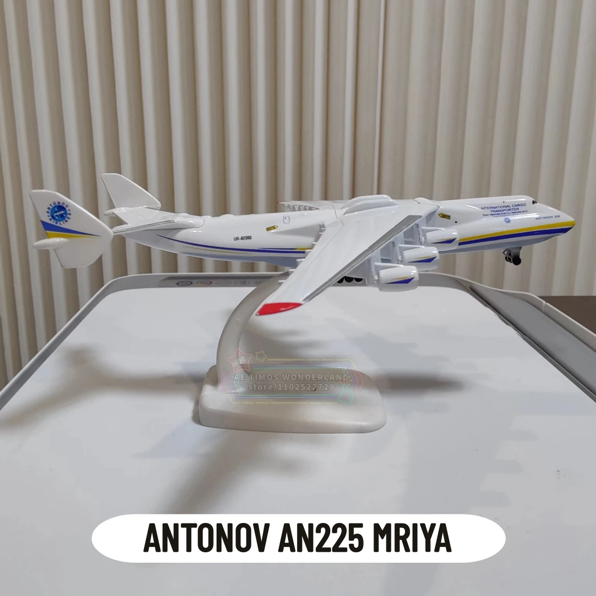 1:400 Ukraine Antonov AN225 Mriya Aircraft Replica Hercules Airplane Model Scale Aviation Miniature Art Kid Boy Xmas Gift Toy