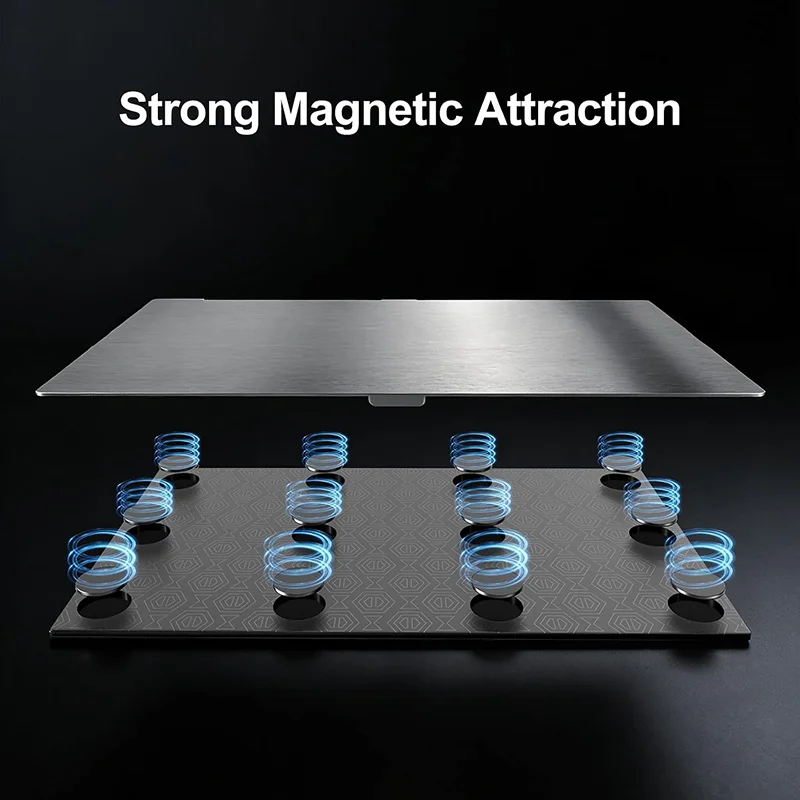 2Pcs SLA/LCD Resin Build Plate 223x126mm Strong Adhesion Magnetic Base +Steel Sheet Easy to Remove Model for Anycubic Photon P1